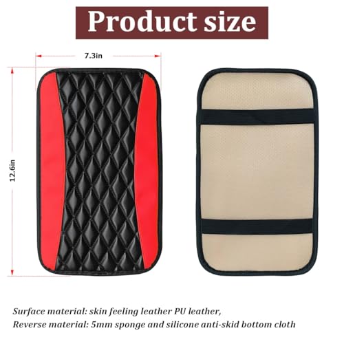 Car Center Console Pad (Red)