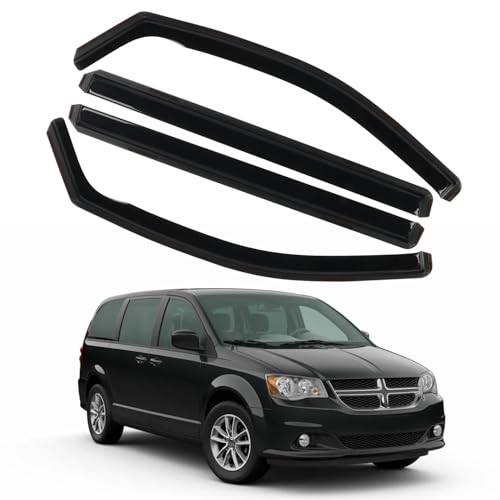 4PCS in Channel Rain Guards for 2008 (For 08-23 Grand Caravan)