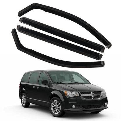 4PCS in Channel Rain Guards for 2008 (For 08-23 Grand Caravan)