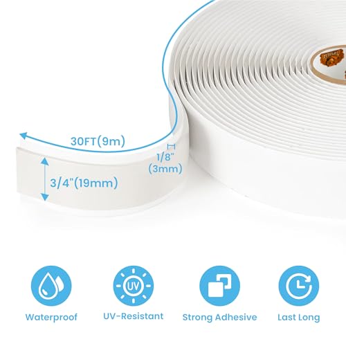Butyl Tape White 3 (White / 3/4" x 30' x 1/8")
