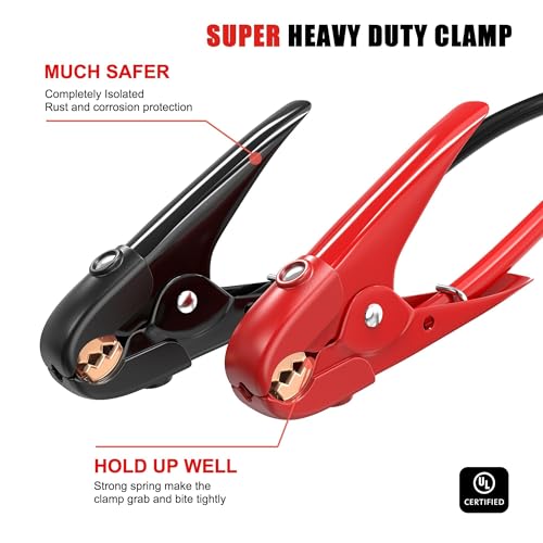 1 Gauge 30 Feet Heavy Duty Jumper Cables (1 Gauge 30 feet (Standard))