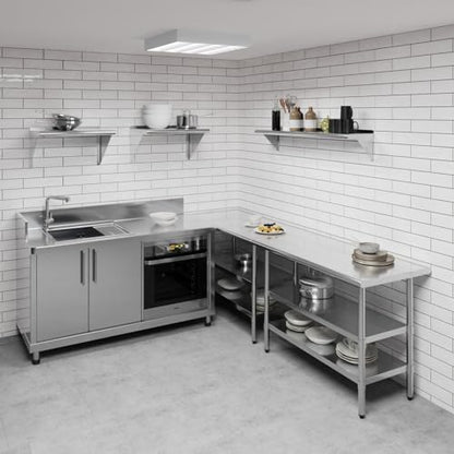10 in. x 48 in. Stainless Steel Wall Mount Shelf (10 in. x 48 in.)