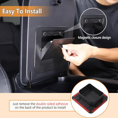 Car Armrest Hidden Storage Box Fit Toyot@ Land Cruiser 250 Prado 2024 2025 Center Console Handrail Privacy Storage Box Organizer Tray Armrest Storage Box Container Insert Pallet Manager Accessories (for Land Cruiser 250 Prado)