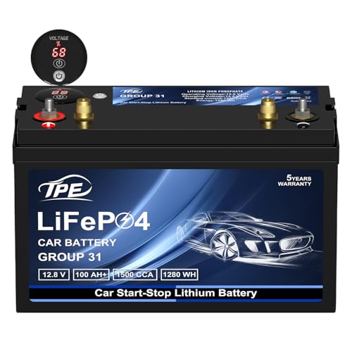 BCI Group31 Car Start Stop System LiFePO4 Lithium (Group31 Buttons)