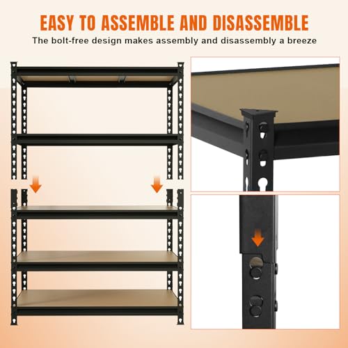 Storage Shelving Unit (72"Hx48"Wx24"D)