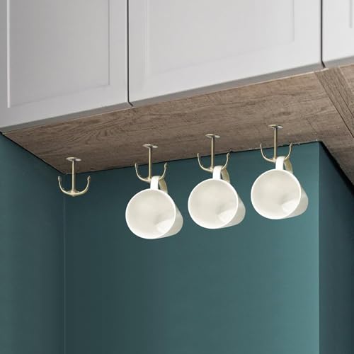 Anchor Two Prong Ceiling Hook for Closet Top Bathroom Kitchen Cabinet Garage Pack of 8