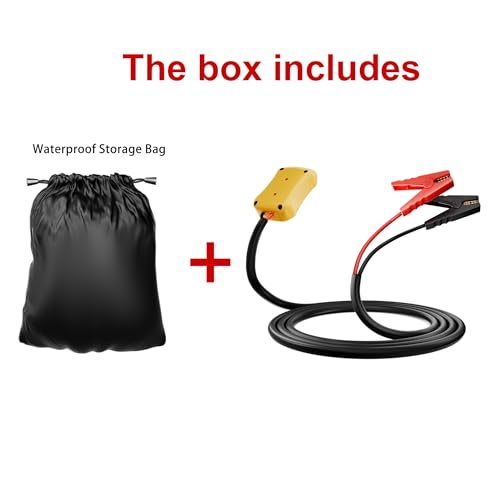 Jumper Cables with Adapter for Dewalt 20V Battery