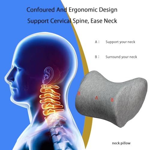 Lumbar Support Pillow for Car (Grey)