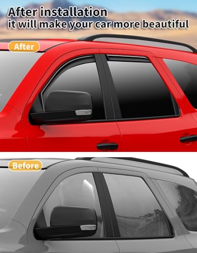 in Channel Window Visors Rain Guards for Dodge Durango 2011 (Fit for 2011-2026 Dodge Durango)