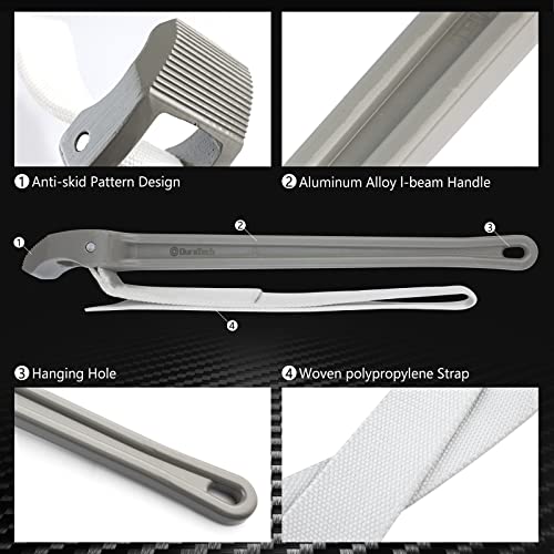 Strap Wrench 18" Handle (18 Inch / Grey)
