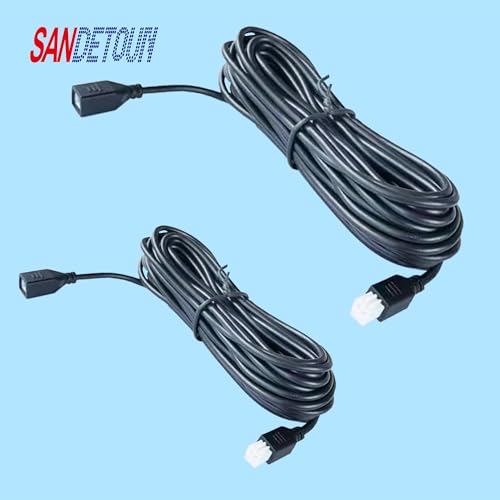 2 Pcs Parking Sensor Extension Cord Cable (Light Yellow)