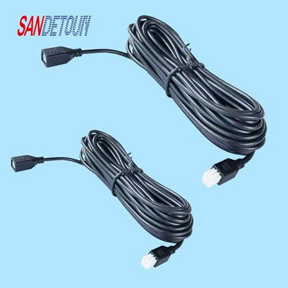 2 Pcs Parking Sensor Extension Cord Cable (Light Yellow)