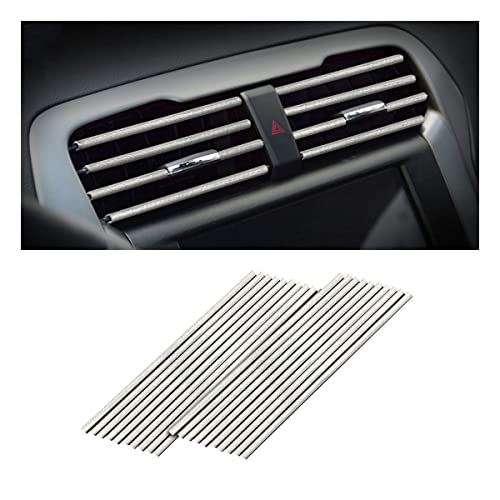 20PCS Bendable Car Air Vent Trim Strips (Star Silver)