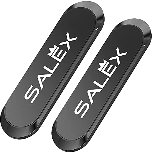 Flat Magnetic Phone Mounts 2 Pack. Black Cell Phone Holder for Car Dashboard (BLACK / 2 PACK)