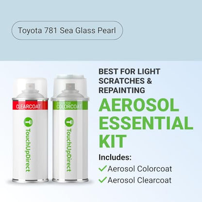 Car Paint Touch Up Spray Kit (Aerosol Spray - Essential Kit / Sea Glass Pearl)