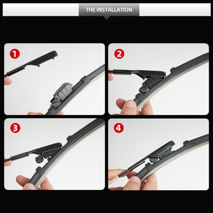 Front and Rear Windshield Wipers for BMW X2 2018 (For BMW X2 / 2018-2023)