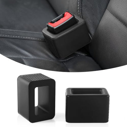 2PCS Seat Belt Buckle Holder (Black)