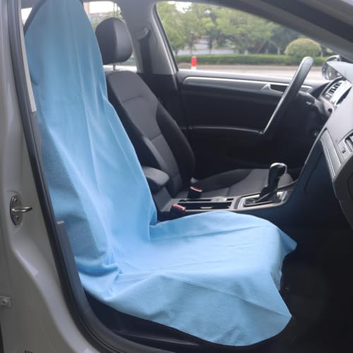 Car Seat Cover Protector Front Seats (1Pcs Front Seat Towel / Sky Blue)