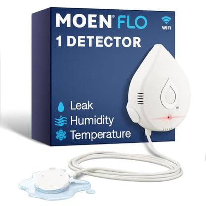 Flo Detector WiFi Enabled Water & Moisture Sensor (White / 1 Sensor)