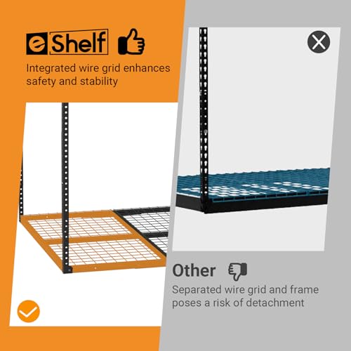4x6ft Overhead Ceiling Garage Storage Rack (Black / 4x6ft)