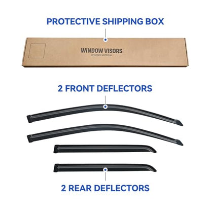 Window Visors Rain Guards for 2003 (2003-2009 Toyota 4Runner)