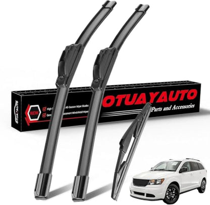 Windshield Wiper Blades Replacement for Dodge Journey 2009 (24"+19"+12",24"+19"+12")