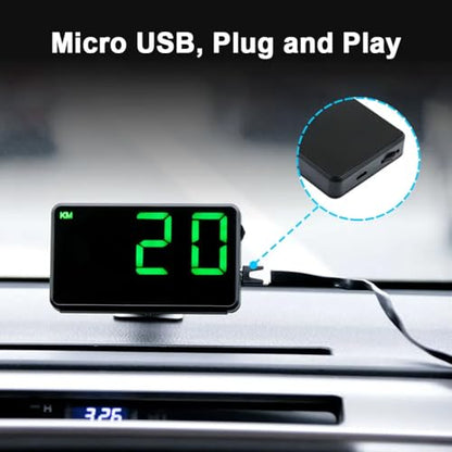 Digital GPS Speedometer Heads Up Display for Cars New HUD MPH Odometer Trip Meter for Trucks Golf cart All Vehicles (4.5 Inch C80)