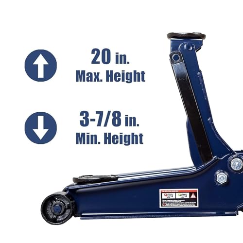 Ultra Low Profile 3 Ton Hydraulic Floor Jack (New Sapphire Blue / 3 Ton / 2026 New Model)