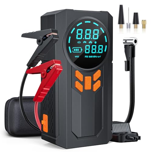 Jump Starter with Air Compressor (Black)