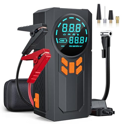 Jump Starter with Air Compressor (Black)