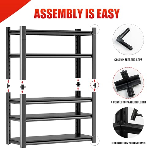 Garage Shelving Storage Rack (24"D x48"W x72"H)