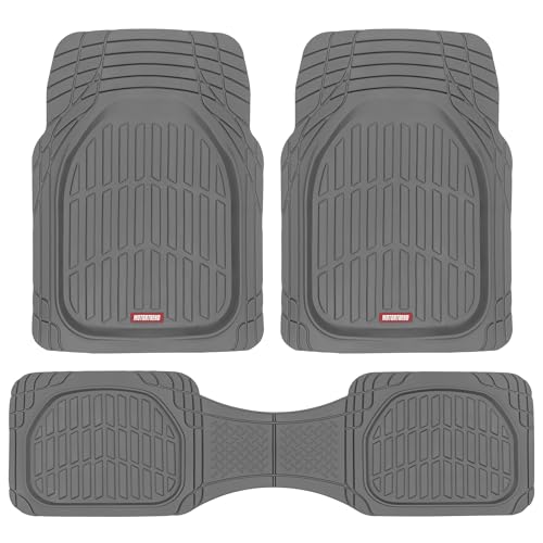 FlexTough Floor Mats for Cars (Full Set (Full Size) / Gray)
