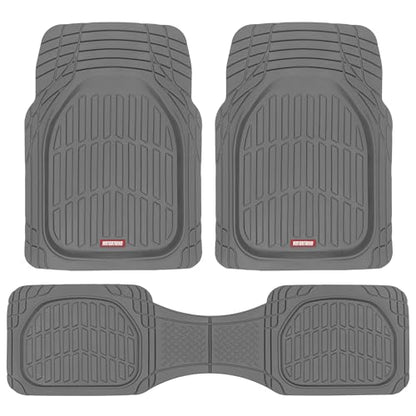 FlexTough Floor Mats for Cars (Full Set (Full Size) / Gray)