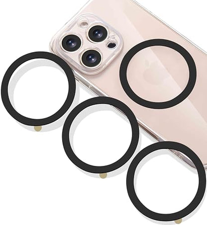 Universal Metal Rings Compatible with Magsafe (4 Black)