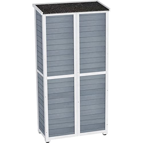 Outdoor Storage Cabinet (Grey/Black / 65.5"H)