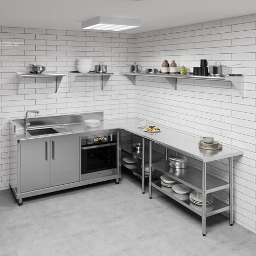 12 in. x 96 in. Stainless Steel Wall Mount Shelf (12 in. x 96 in.)