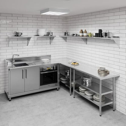 12 in. x 96 in. Stainless Steel Wall Mount Shelf (12 in. x 96 in.)