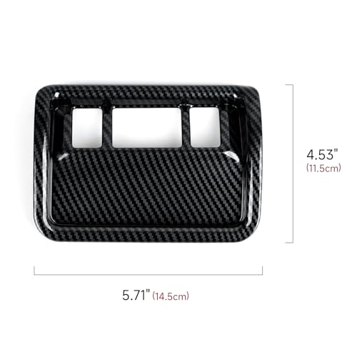 Car ABS Headlight Switch Button Trim Carbon Fiber Decal Interior Only for 2025 2026 Subaru Forester (Headlight Switch Decal)