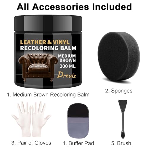 Leather Recoloring Balm (Medium Brown)