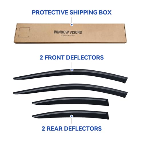 Window Visors Rain Guards for 2025 2026 Toyota Camry Sedan (2025-2026 Toyota Camry)