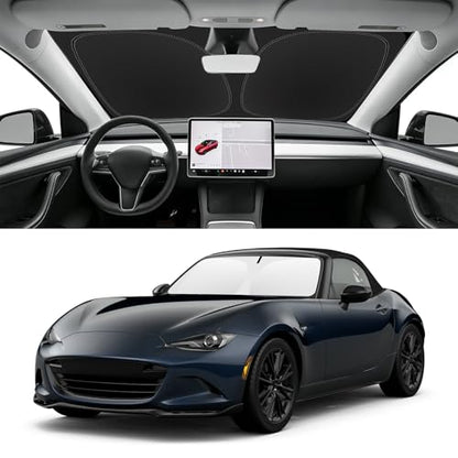 Custom Fit Windshield Sun Shade for Mazda MX (for 2016-2025 Mazda MX-5 Miata)