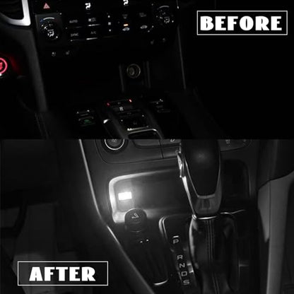 4PCS USB LED Car Interior Atmosphere Lamp (white)