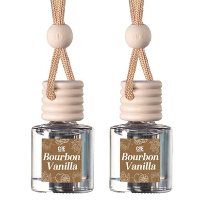 CANDECraftCo 2 Pack Hanging Car Air Freshener Diffuser for Essential Oils
