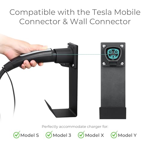 Tesla NACS Electric Vehicle Charger Nozzle Holster Dock & J (Tesla Holder)