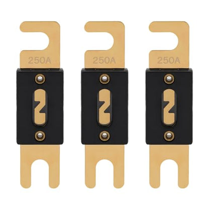 250A ANL Fuse 250 Amp Inline Blade Fuses 32V for Car Audio Inverter Automotive Stereo (250A)