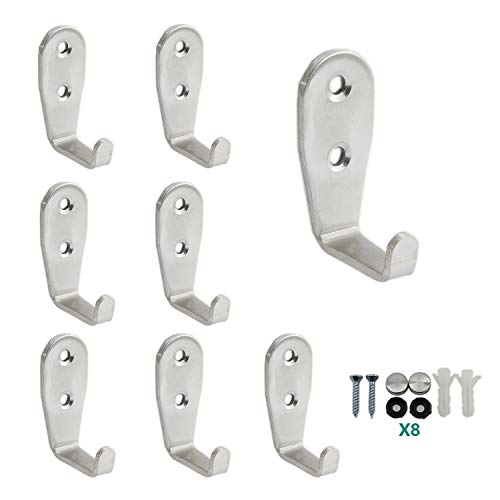 Stainless Steel Coat Hooks (L Shape Small: 48*21*24mm)