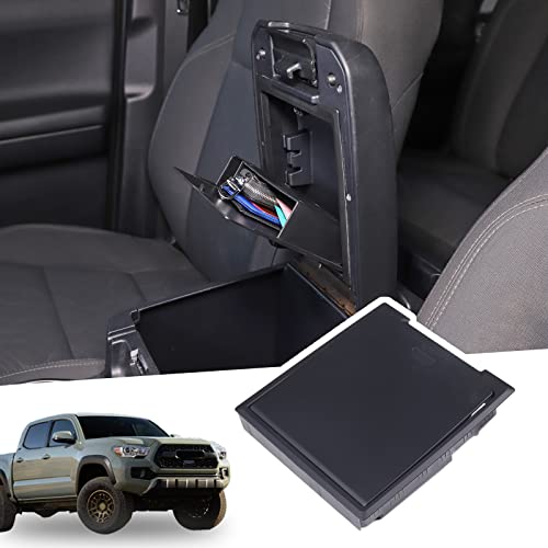 Car Center Console Organizer Armrest Hidden Storage Box Compatible with Toyota Tacoma 2016