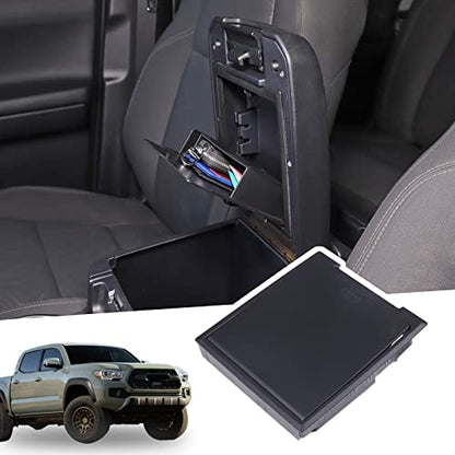 Car Center Console Organizer Armrest Hidden Storage Box Compatible with Toyota Tacoma 2016