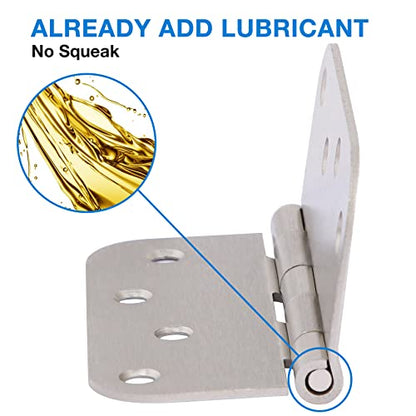3 Pack Door Hinges 4 Inch Brushed Nickel 5 (Satin Nickel-4 in / 3 Pack)