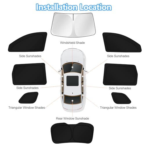 Car Window Shades for Jeep Compass 2017 (FOR | Compass 2017-2024 (8pcs))